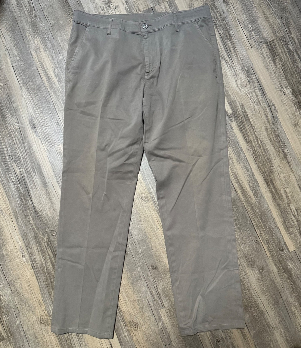 Adriano Goldschmied AG The Lux Khaki Tailored Trouser Chino Pants Size 38R 38x30